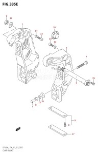 DF140AZ From 14003Z-310001 (E01 E40)  2013 drawing CLAMP BRACKET (DF115AZ:E01)