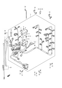 Outboard DF 250AP drawing Harness