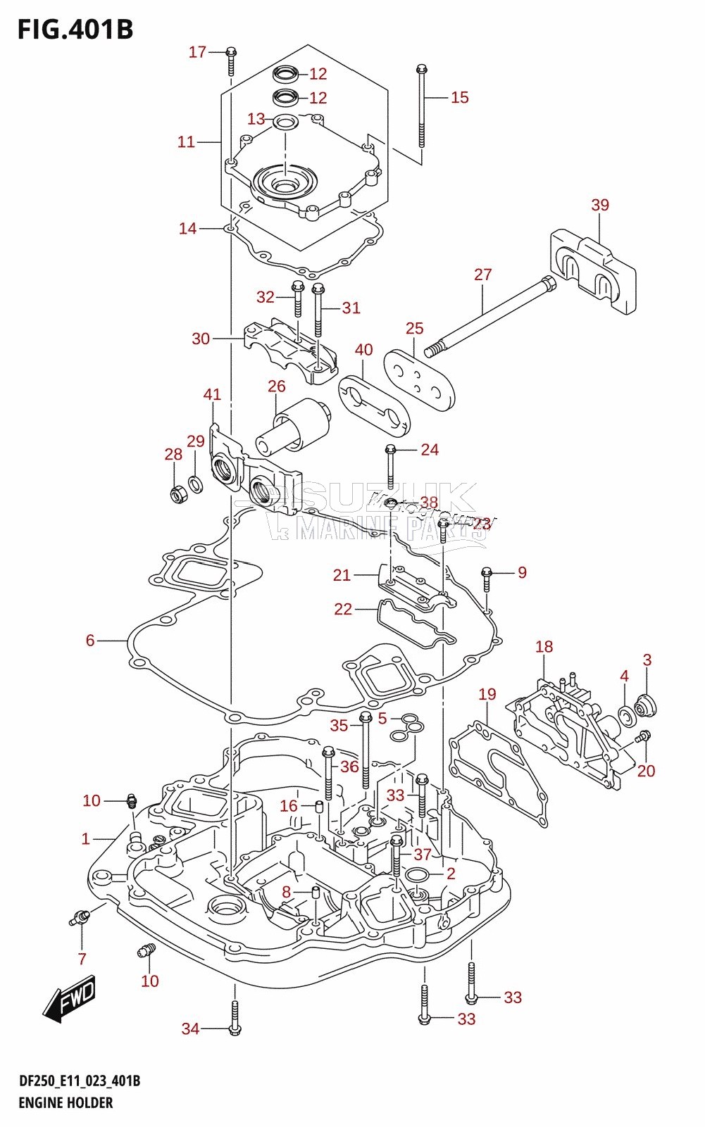 ENGINE HOLDER (DF250ST)