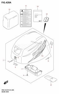 DF8A From 00801F-210001 (P03)  2012 drawing ENGINE COVER (DF8A:P01)