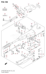 08002F-310001 (2013) 80hp E40-Costa Rica (DF80A) DF80A drawing TILLER HANDLE (DF70ATH E01)