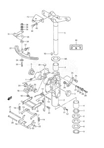 Outboard DF 25 V-Twin drawing Swivel Bracket