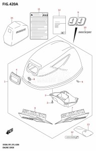 DF15A From 01504F-510001 (P01)  2015 drawing ENGINE COVER (DF9.9B:P01)