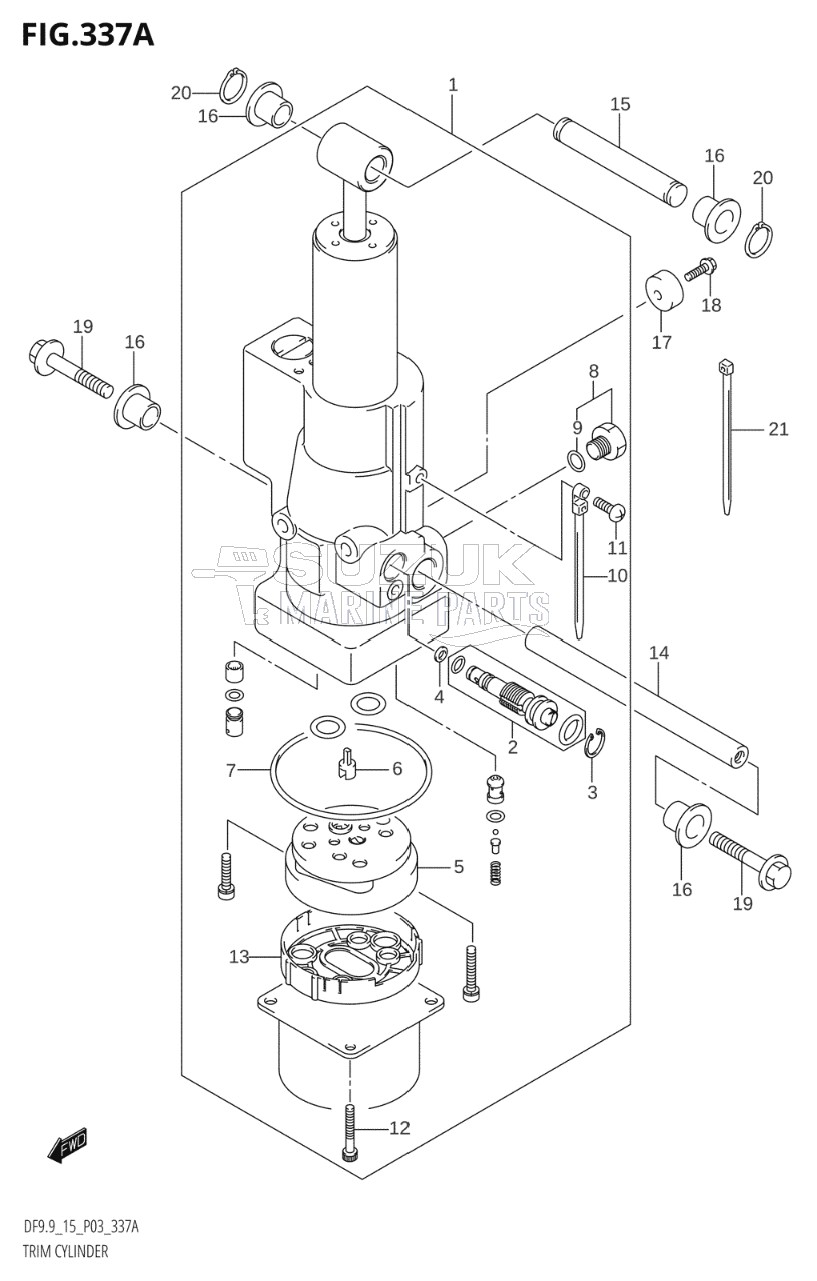 TRIM CYLINDER (DF9.9T,DF9.9TH)