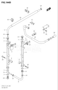 20002F-040001 (2020) 200hp E01 E40-Gen. Export 1 - Costa Rica (DF200T  DF200T) DF200 drawing FUEL INJECTOR (E40)