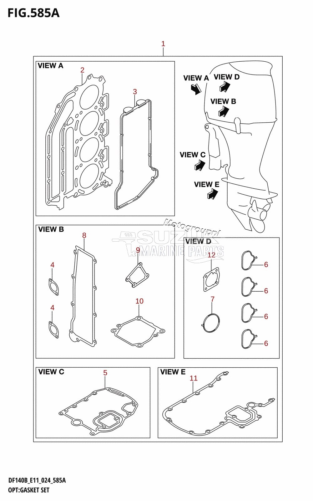 OPT:GASKET SET