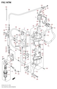 DF200 From 20002F-210001 (E01 E40)  2012 drawing FUEL PUMP /​ FUEL VAPOR SEPARATOR (DF250Z:E40)