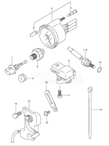  (2003) 115hp - () DF115TL drawing SENSOR