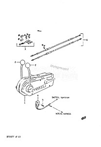 DT140 From 14002-405082 till 406620 ()  1984 drawing OPT : REMOTE CONTROL