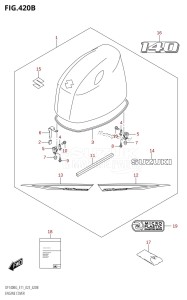 DF115BG From 11505F-240001 (E40)  2022 drawing ENGINE COVER (DF140BG,DF140BZG)