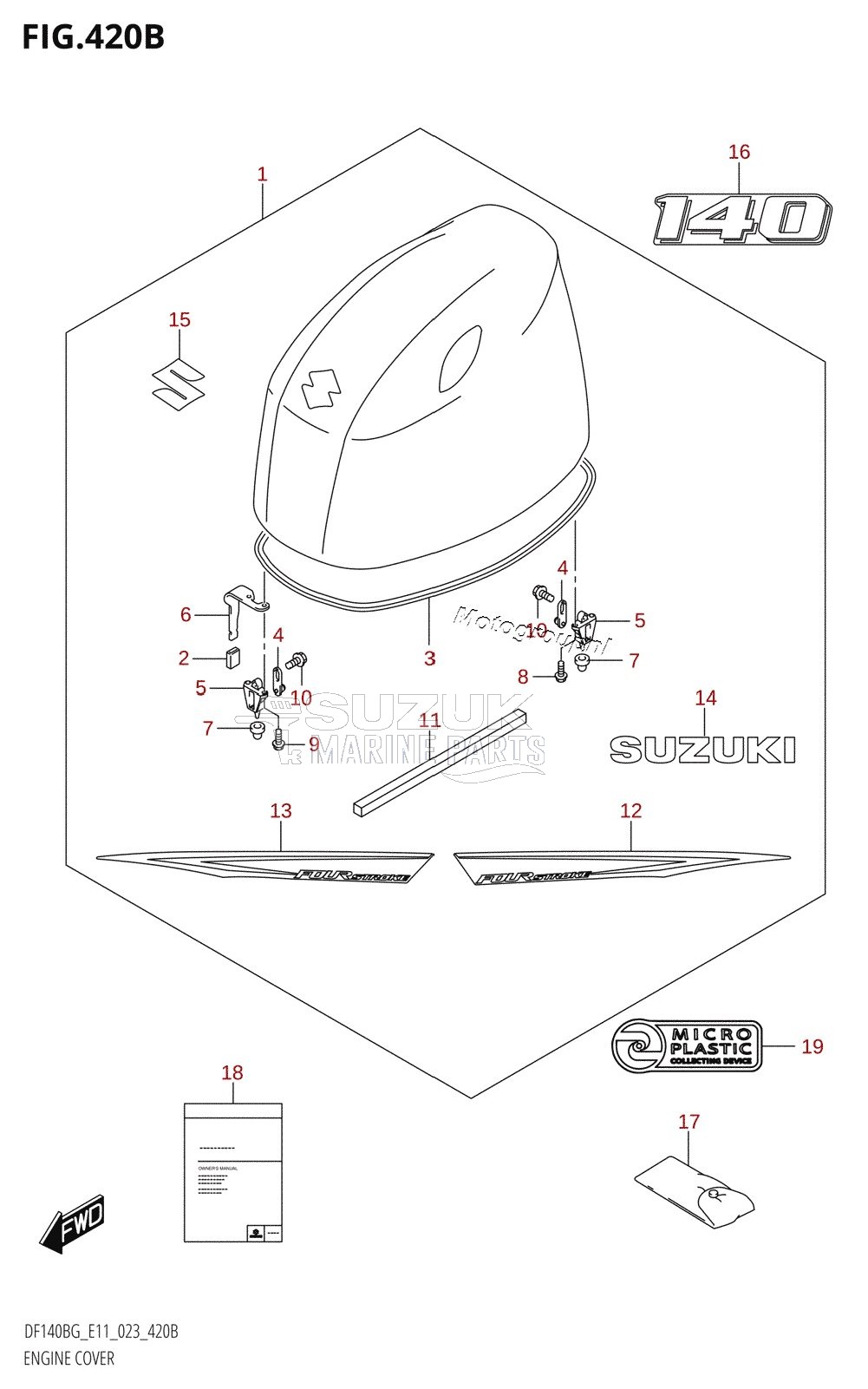 ENGINE COVER (DF140BG,DF140BZG)