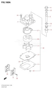 08001F-980001 (2009) 80hp E01 E40-Gen. Export 1 - Costa Rica (DF80ATK10  DF80ATK9  DF80AWTK10) DF80A drawing WATER PUMP