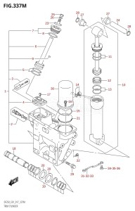 DF250 From 25003F-710001 (E01 E40)  2017 drawing TRIM CYLINDER (DF250Z:E40:(X-TRANSOM,XX-TRANSOM))