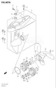 00251F-980001 (2009) 2.5hp P01-Gen. Export 1 (DF2.5K9) DF2.5 drawing GEAR CASE