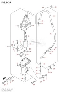 DF175Z From 17502Z-210001 (E03)  2012 drawing FUEL VAPOR SEPARATOR (DF150T:E03)