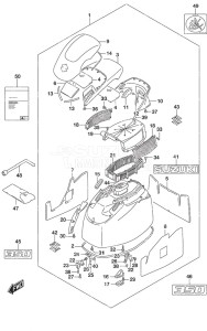 DF 350A drawing Engine Cover