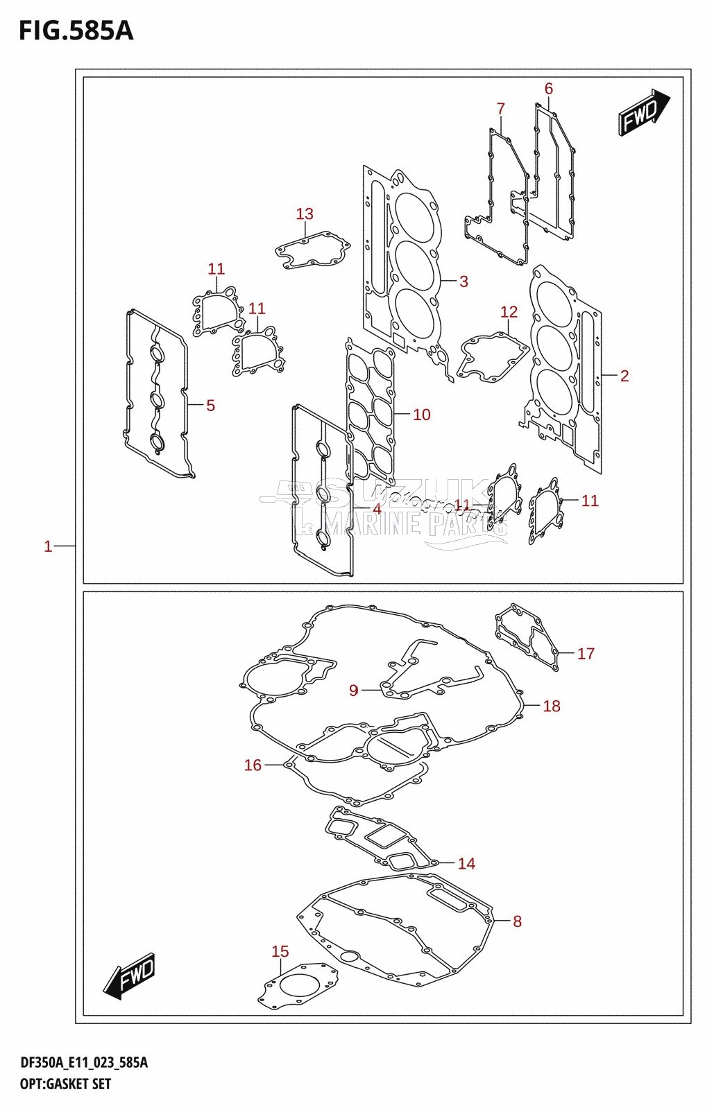 OPT:GASKET SET (020,021,022)