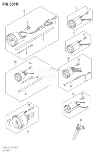 DF90A From 09003F-310001 (E01 E40)  2013 drawing OPT:METER (DF70ATH:E40)