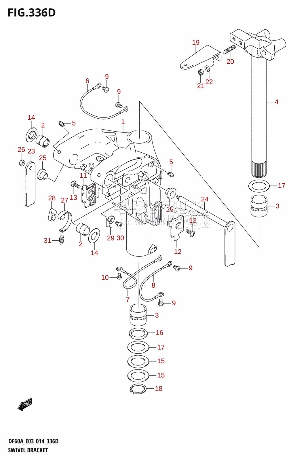 SWIVEL BRACKET (DF50AVT)