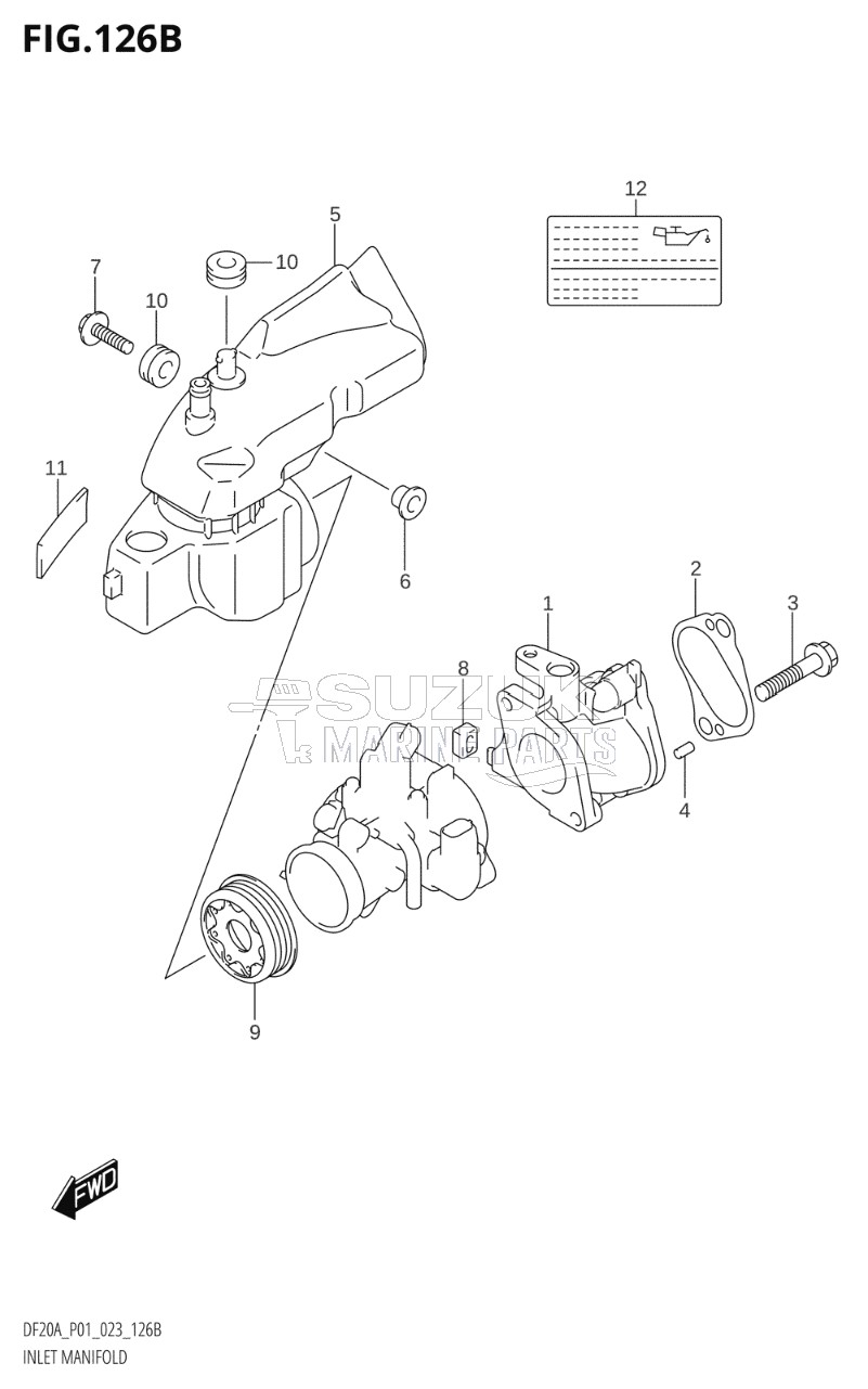 INLET MANIFOLD (DF15A,DF15AR,DF15AT)