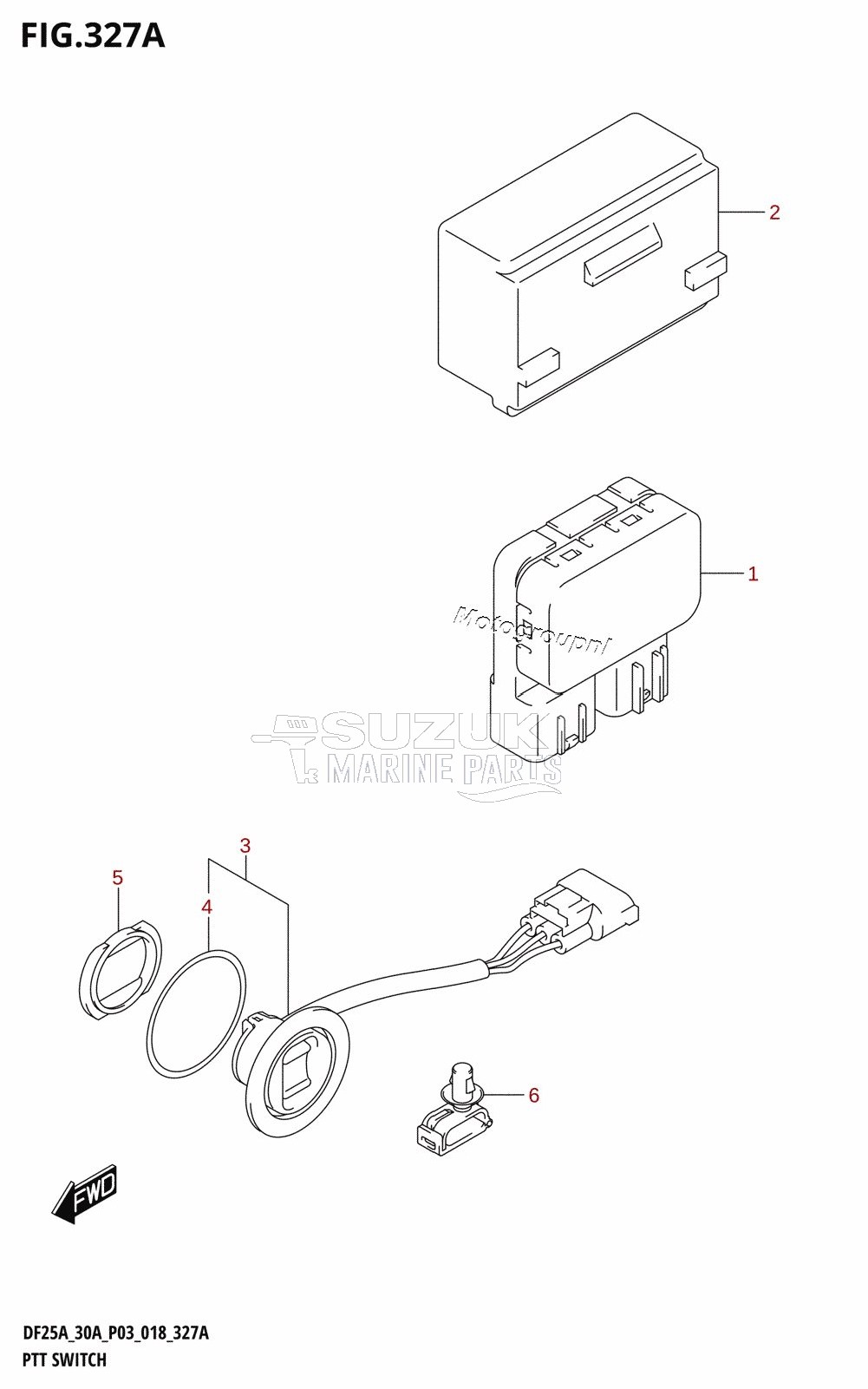 PTT SWITCH (DF25AT,DF30AT)