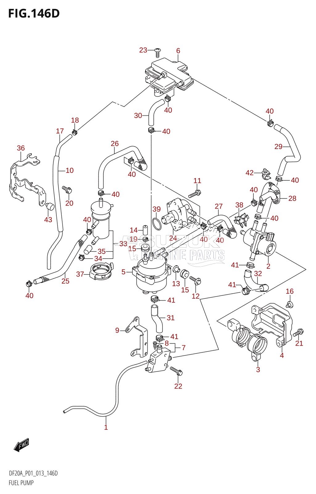 FUEL PUMP (DF15AR:P01)