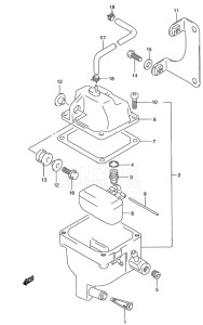 DT 140 drawing Fuel Vapor Separator (DT140EFI