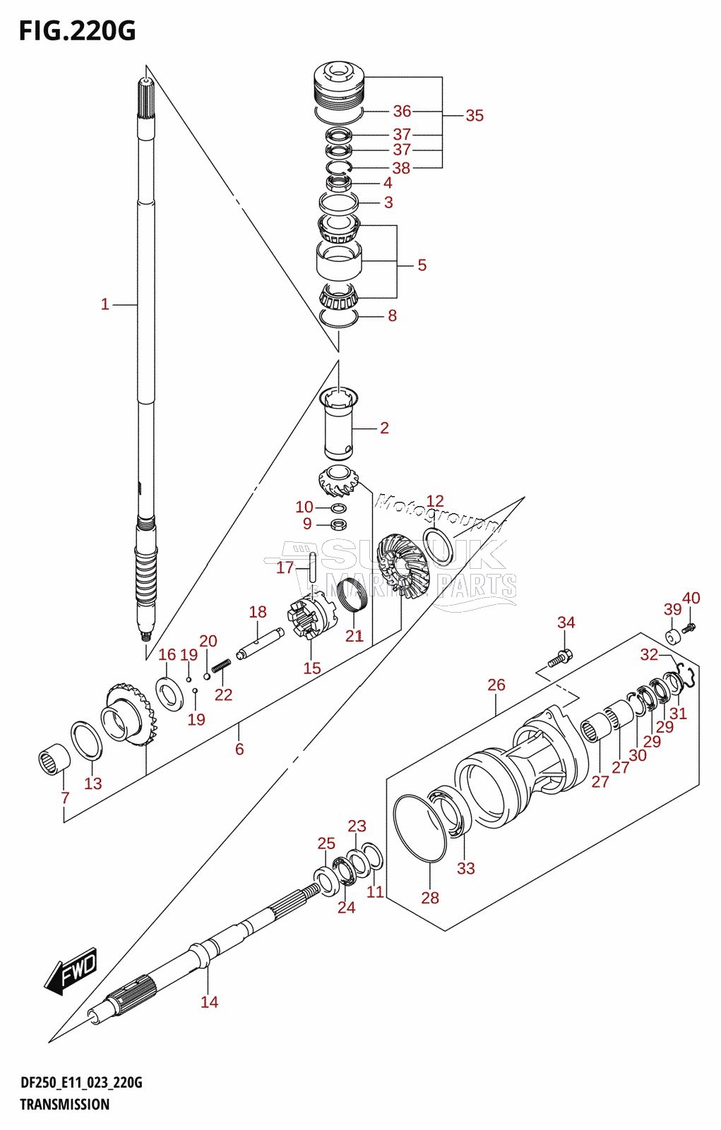 TRANSMISSION (DF250ST)