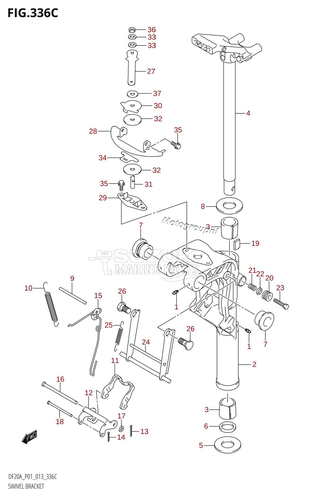 SWIVEL BRACKET (DF15A:P01)