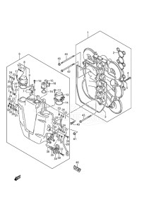 Outboard DF 200 drawing Throttle Body