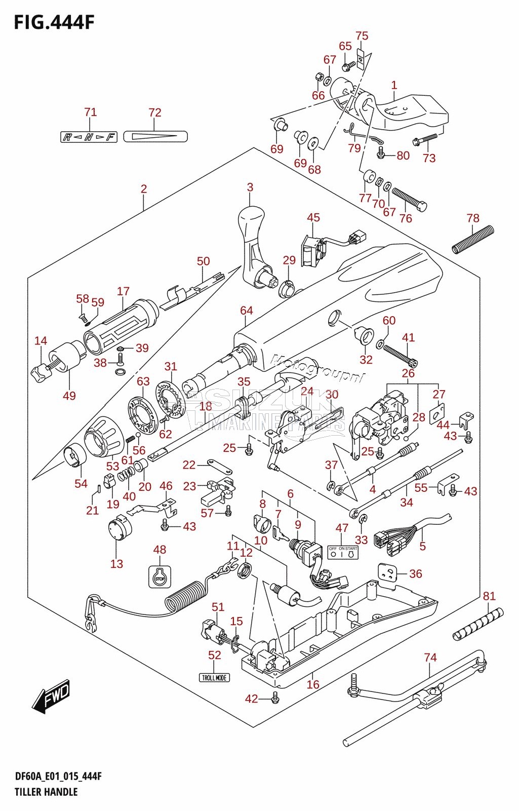 TILLER HANDLE (DF60ATH:E01)