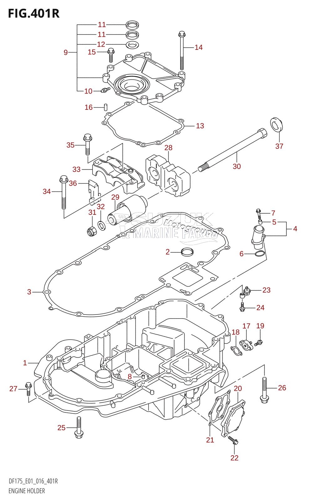 ENGINE HOLDER (DF175ZG:E01)