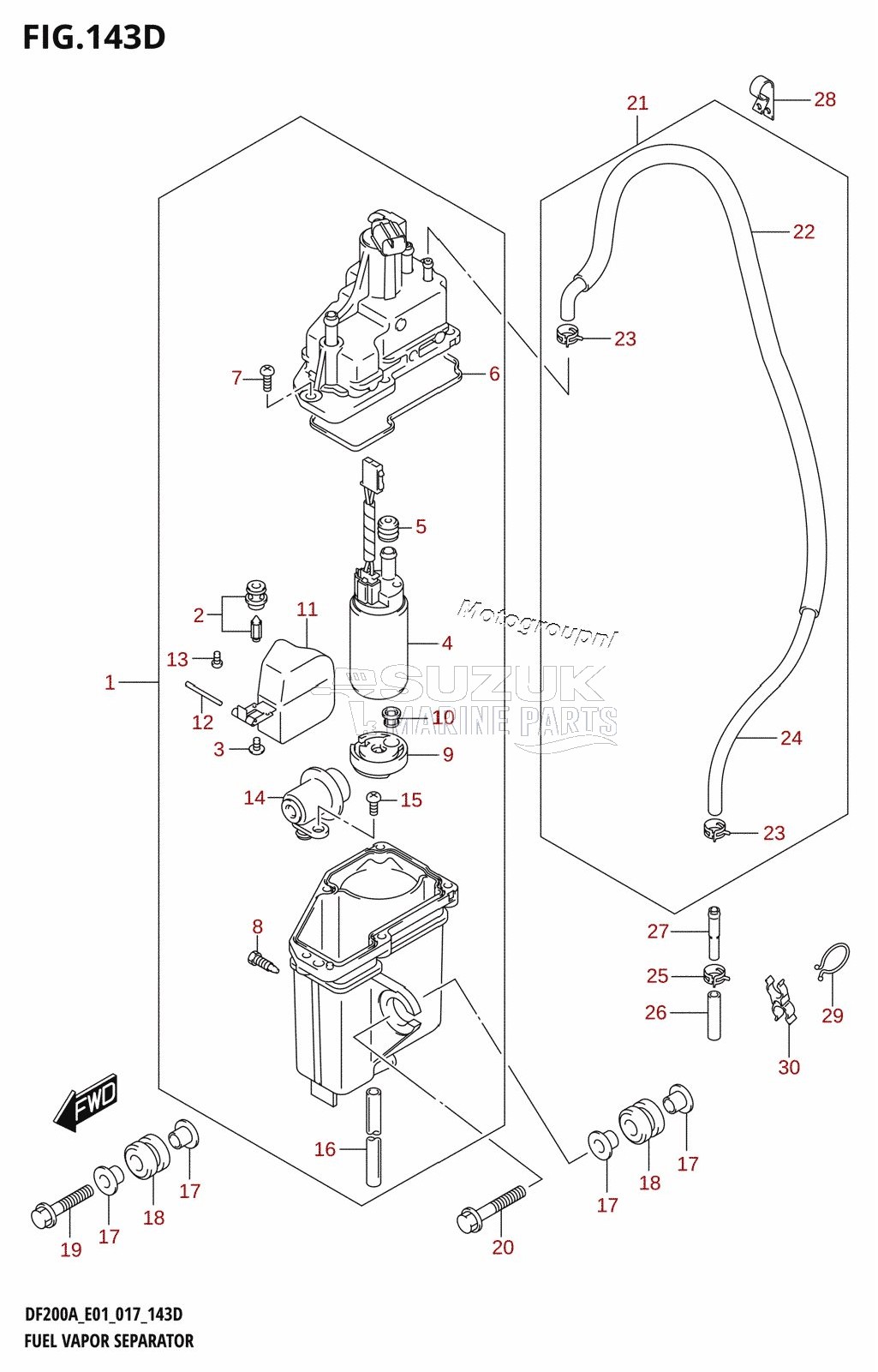 FUEL VAPOR SEPARATOR (DF200AZ:E40)