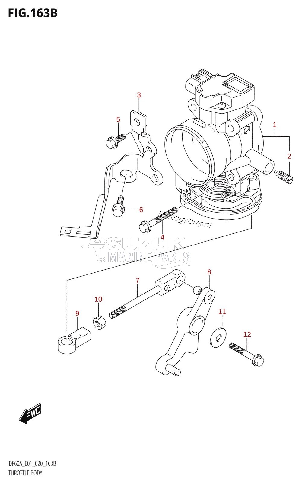 THROTTLE BODY (DF40AQH,DF40ATH,DF50ATH)