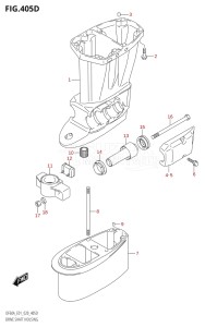 05003F-040001 (2020) 50hp E01-Gen. Export 1 (DF50A  DF50ATH) DF50A drawing DRIVE SHAFT HOUSING (DF60A:E40)