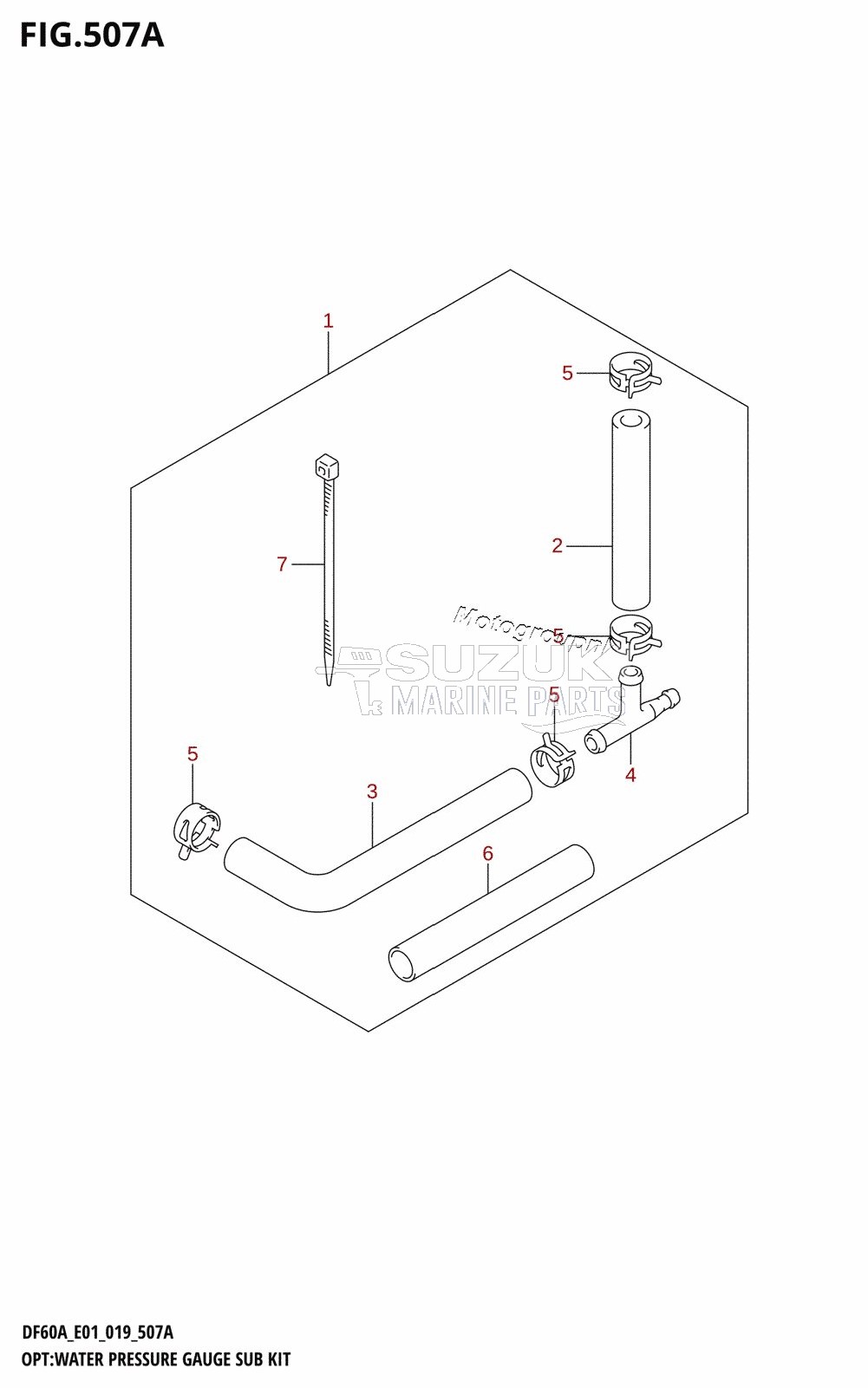 OPT:WATER PRESSURE GAUGE SUB KIT