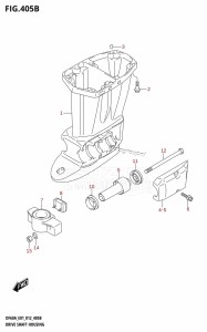 DF50A From 05003F-210001 (E01)  2012 drawing DRIVE SHAFT HOUSING (DF40AQH:E01)