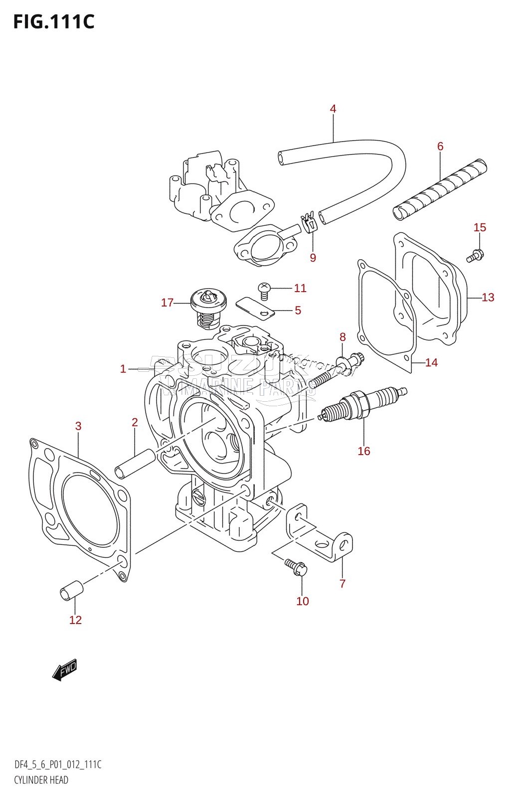 CYLINDER HEAD (DF6:P01)