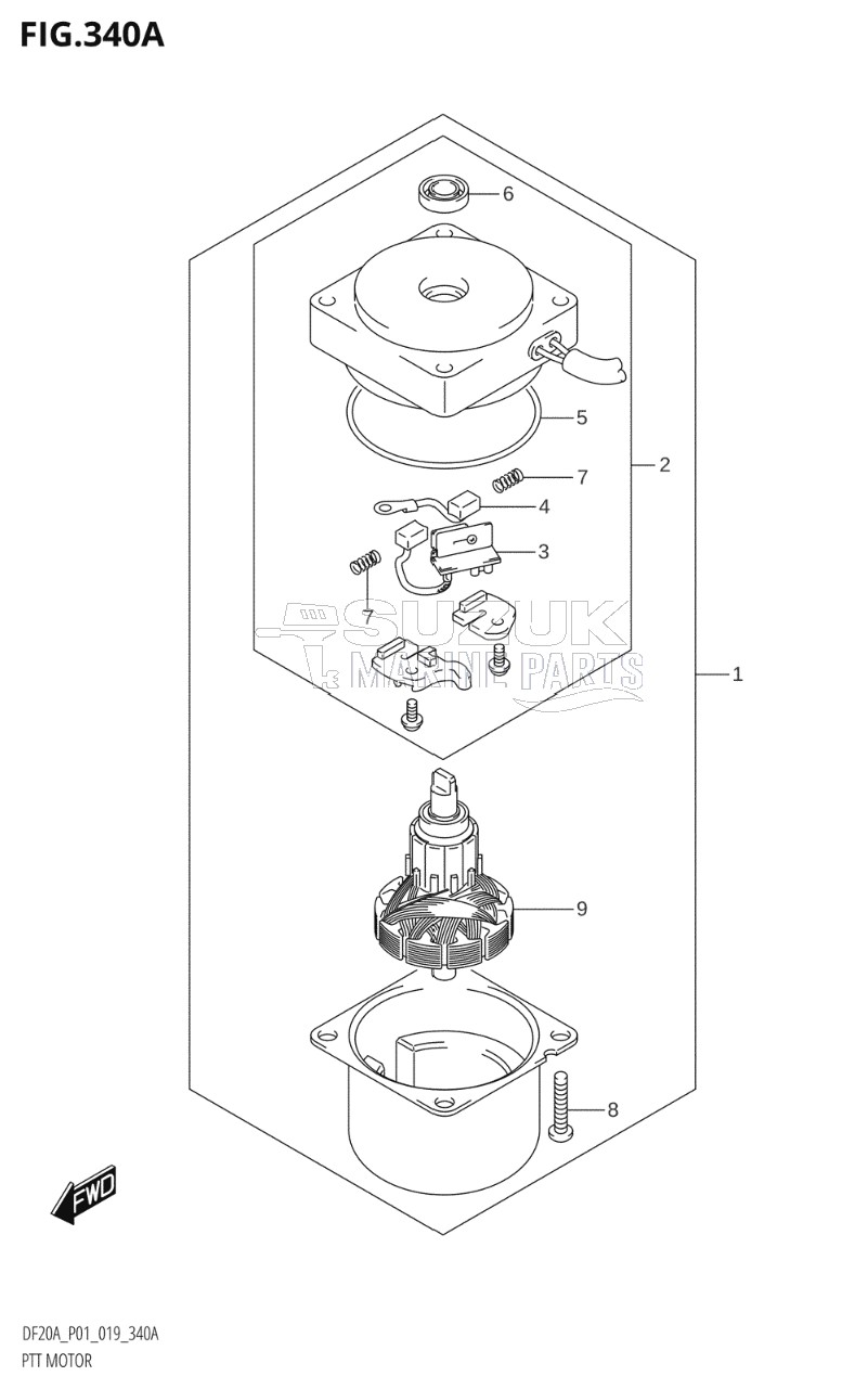 PTT MOTOR (DF9.9BT,DF9.9BTH,DF15AT,DF20AT,DF20ATH)