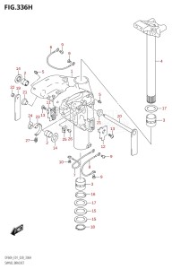 06002F-040001 (2020) 60hp E01 E40-Gen. Export 1 - Costa Rica (DF60A  DF60AQH  DF60ATH) DF60A drawing SWIVEL BRACKET (DF50AVTH:E01)