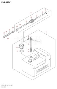 DT9.9A From 00996-510001 (P36 P40)  2015 drawing FUEL TANK (DT9.9AK:P40)