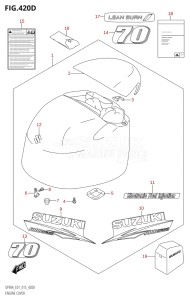 08002F-510001 (2005) 80hp E40 E01- (DF80A) DF80A drawing ENGINE COVER (DF70ATH:E40)