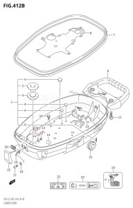 DF6 From 00602F-410001 (P03)  2014 drawing LOWER COVER (DF6:P03)