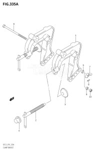 00251F-780001 (2007) 2.5hp P01-Gen. Export 1 (DF2.5K7) DF2.5 drawing CLAMP BRACKET