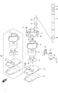 DF 250 drawing Water Pump SS Model