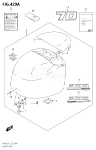 07003F-240001 (2022) 70hp E11 E40-Gen. Export 1-and 2 (DF70AT  DF70ATH  DF70ATH) DF70A drawing ENGINE COVER ((DF70A,DF70ATH):020)