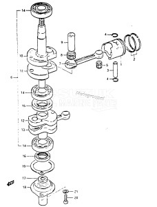 DT6 From 00601-401001 till 406518 ()  1984 drawing CRANKSHAFT