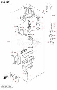 DF40A From 04003F-710001 (E01)  2017 drawing FUEL VAPOR SEPARATOR (DF60AVT:E40)