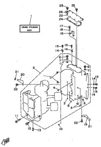 100A drawing CYLINDER--CRANKCASE-1