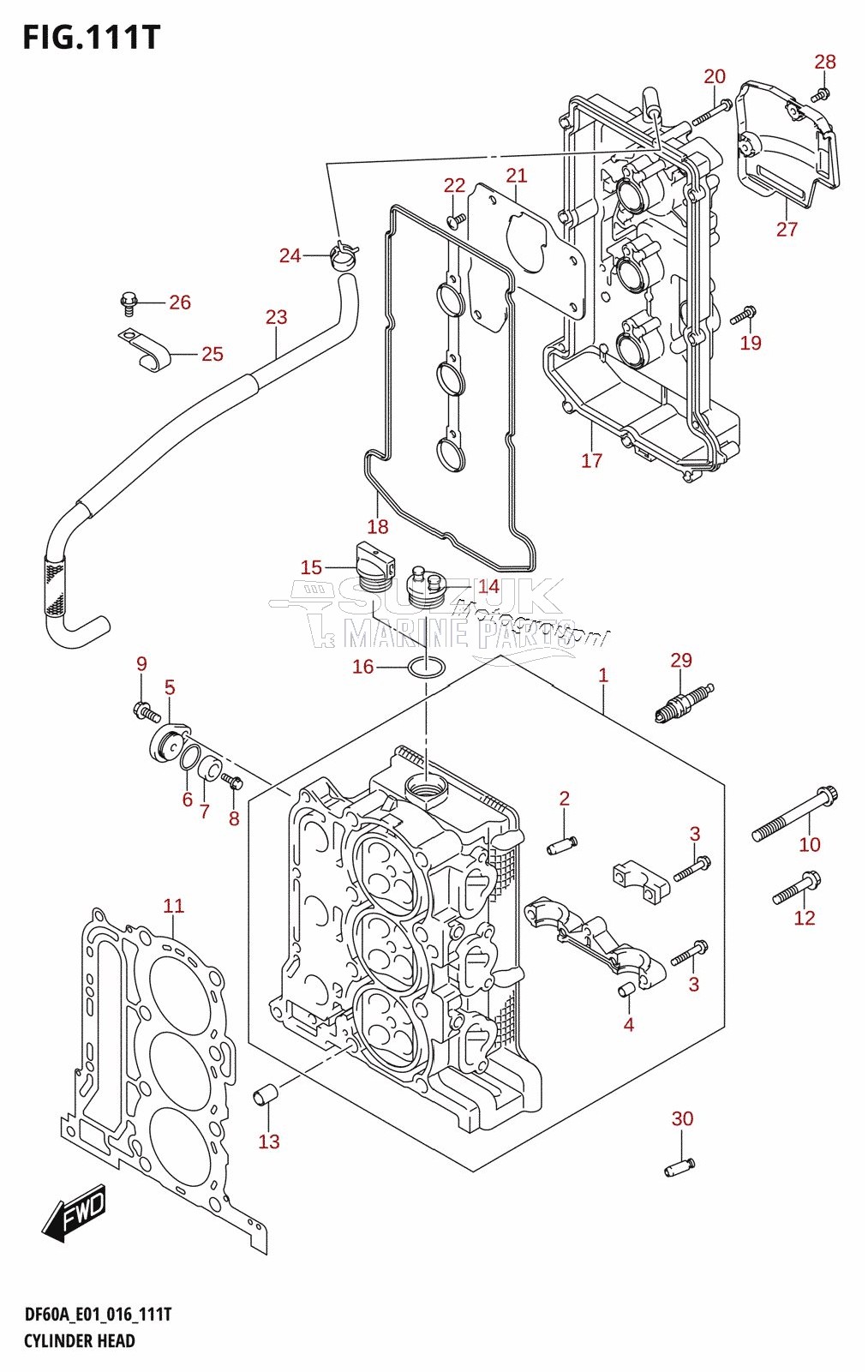 CYLINDER HEAD (DF60AVTH:E01)